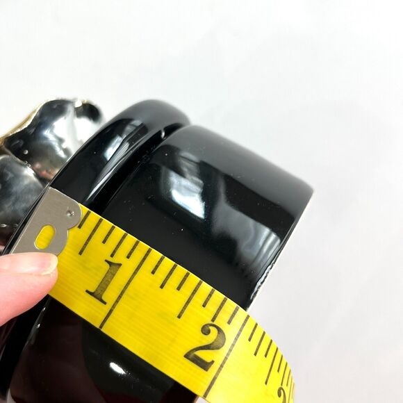 Trinket Box Ceramic 3D Gold Rose Floral Black Treasure Keepsake Jewelry Box Gift - Picture 8 of 9